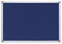 Q-CONNECT tableau de textile, avec cadre en aluminium, 90 x 60 cm, bleu-1
