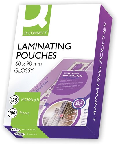 Q-CONNECT pochettes de plastification 2x 125 microns 60x90mm 100 pièces