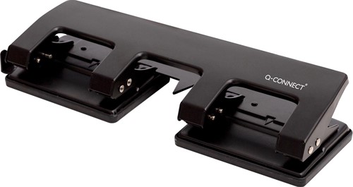 Q-CONNECT 4-gaatsperforator, tot 25 blad, zwart