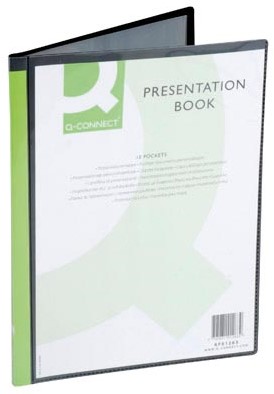 Q-CONNECT showalbum personaliseerbaar A4 10 tassen zwart-2