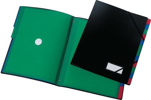 Q-CONNECT trieur PP A4 12 compartiments noir