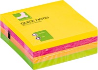 Q-CONNECT Quick Notes, ft 76 x 76 mm, 320 feuilles, couleurs assorties néon