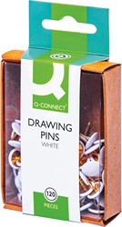 Q-CONNECT punaises, blanc, boîte de 120 pièces