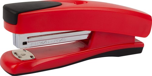Q-CONNECT agrafeuse half strip, 20 feuilles, plastique, rouge