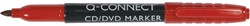 Q-CONNECT CD-DVD marker, fijn, rood