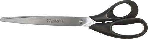 Q-CONNECT ciseaux, 25,5 cm, noir, sous blister