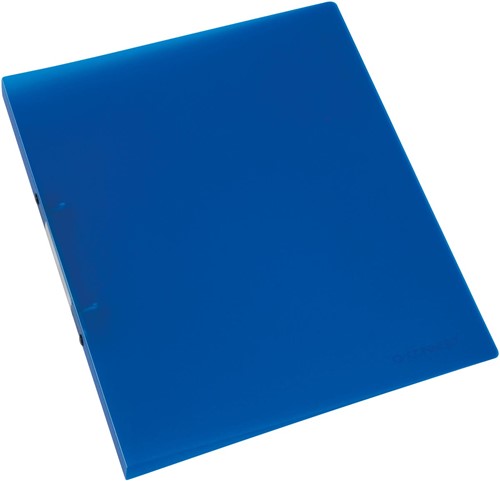 Q-CONNECT classeur à anneaux, PP, 2 anneaux, 16 mm,  bleu transparent