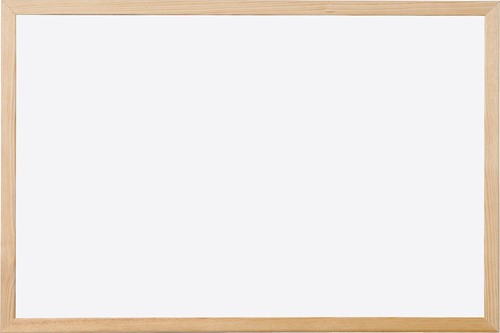 Q-CONNECT tableau blanc, avec cadre en bois, melamine, 120 x 90 cm