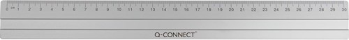 Q-CONNECT latte, aluminium, 30 cm, sous sachet de protection brochable