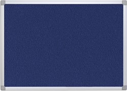 Q-CONNECT tableau de textile avec cadre en aluminium 60 x 45 cm bleu