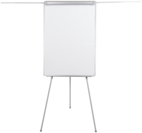 Q-CONNECT tableau de conférence, ft 70 x 100 cm, avec bras extensibles, en acier, magnétique, trépied-3