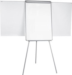 Q-CONNECT tableau de conférence, ft 70 x 100 cm, avec bras extensibles, en acier, magnétique, trépied