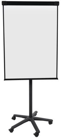 Q-CONNECT tableau de conférence, ft 70 x 100 cm, en acier, magnétique, mobile-3