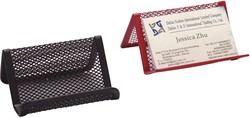 Q-CONNECT Portes-cartes de visite 11 x 7,5 x 5 cm métal noir