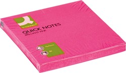 Q-CONNECT Quick Notes, ft 76 x 76 mm, 80 feuilles, rose néon