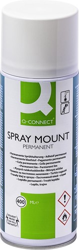 Q-CONNECT Quick Mount spray, permanent, aérosol de 400 ml