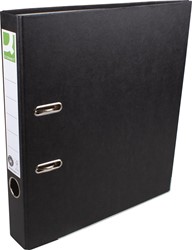 Q-CONNECT classeur, pour ft A4, en carton recouvert de Plastique Recycolor, dos de 5 cm, noir