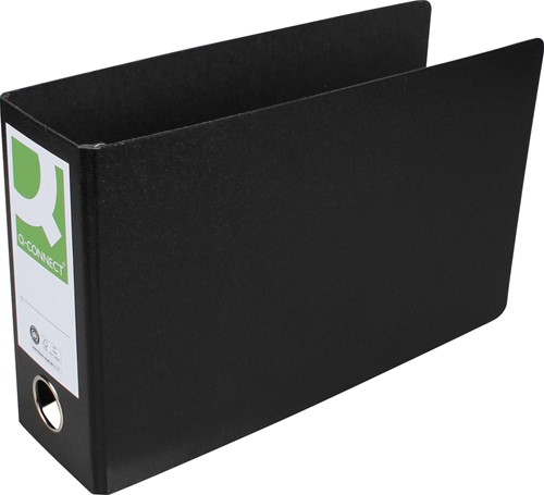 Q-CONNECT classeur, pour ft A5, en carton, paysage, dos de 8 cm, noir