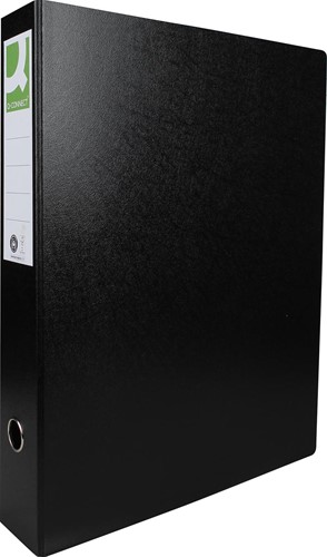 Q-CONNECT ordner, voor ft A3, uit karton, staand, rug van 8 cm, zwart