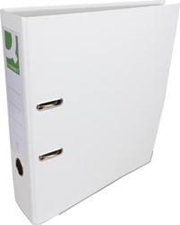 Q-CONNECT ordner, voor ft A4, uit PP en papier, met beschermrand, rug van 8 cm, wit