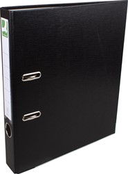Q-CONNECT ordner, voor ft A4, uit PP en papier, met beschermrand, rug van 5 cm, zwart