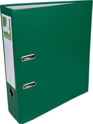 Q-CONNECT ordner, voor ft A4, uit PP en papier, met beschermrand, rug van 8 cm, groen