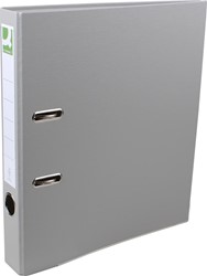 Q-CONNECT classeur, pour ft A4, en carton recouvert de PP, avec bord de protection, dos de 5 cm, gris