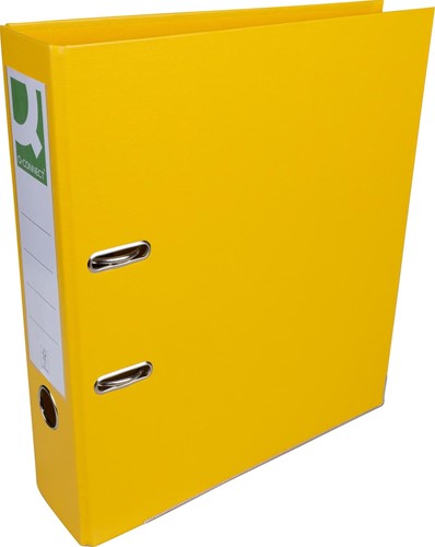 Q-CONNECT classeur, pour ft A4, entièrement en PP, dos de 8 cm, jaune