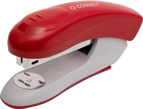 Q-CONNECT agrafeuse, plastique, half strip, 20 feuilles, rouge