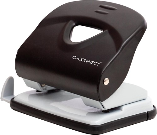 Q-CONNECT Light Duty perforateur, métal, 30 feuilles, noir