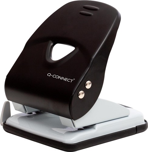 Q-CONNECT Light Duty perforateur, métal, 40 feuilles, noir