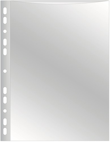 Q-CONNECT pochette perforée A4 perforation 11 trous lisse 100 microns