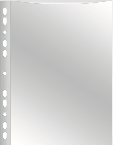 Q-CONNECT pochette perforée perforation 11 trous, lisse, 75 microns, paquet de 100 pièces