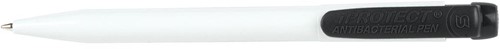 Q-CONNECT balpen Iprotect, antibacteriëel, 0,7 mm, medium punt, zwart