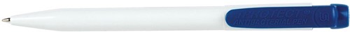 Q-CONNECT balpen Iprotect, antibacteriëel, 0,7 mm, medium punt, blauw