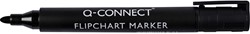 Q-CONNECT marqueurs pour tableaux de conférence, 2-3 mm, pointe ronde, avec clip, noir