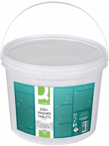 Q-CONNECT tablettes pour lave-vaisselle, seau de 100 pièces