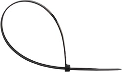Q-CONNECT kabelbinder, ft 300 x 4,8 mm, pak van 100 stuks, zwart