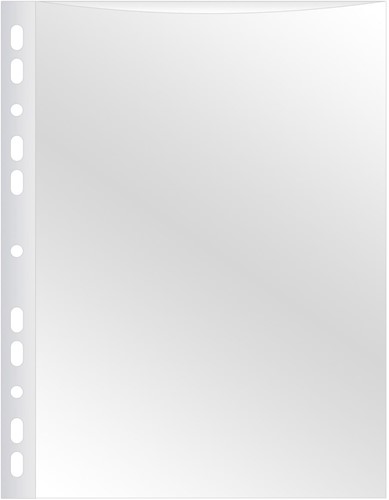 Q-CONNECT pochette perforée A4 perforation 11 trous lisse 80 microns paquet de 50 pièces