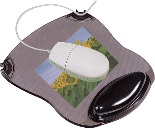 Q-CONNECT tapis souris, gel, avec repose-poignet, gris