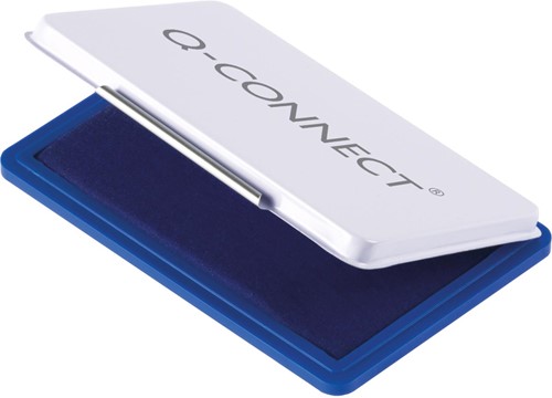 Q-CONNECT tampon encreur, ft 110 x 70 mm, bleu