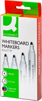 Q-CONNECT marqueur pour tableaux blancs, en couleurs assorties, boîte de 4 pièces-2