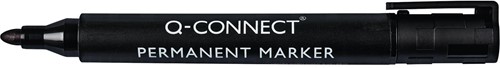 Q-CONNECT marqueur permanent, 2-3 mm, pointe ronde, noir