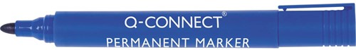 Q-CONNECT permanente marker, 2-3 mm, ronde punt, blauw