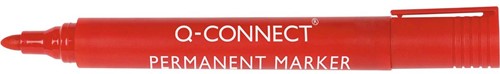 Q-CONNECT permanente marker, 2-3 mm, ronde punt, rood