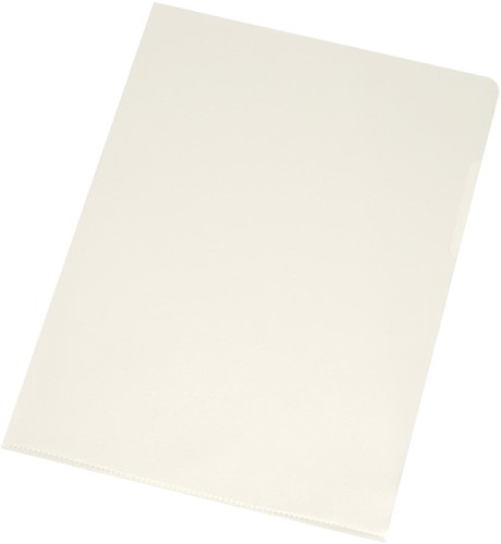 Q-CONNECT L-map, glashelder, 120 micron, pak van 100 stuks