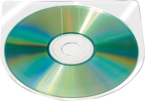 Q-CONNECT pochette pour CD auto-adhésif avec onglet PP 100 pièces
