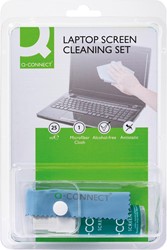 Q-CONNECT reinigingsspray, voor scherm en toetsenbord, inclusief doek, 25 ml