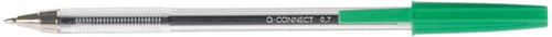 Q-CONNECT stylo bille, avec capuchon, 0,7 mm, pointe moyenne, vert