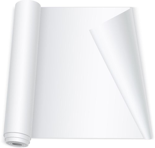 Q-CONNECT bloc pour tableau de conférence, ft 65 x 98 cm, 70 g/m², uni, rouleau de 50 feuilles